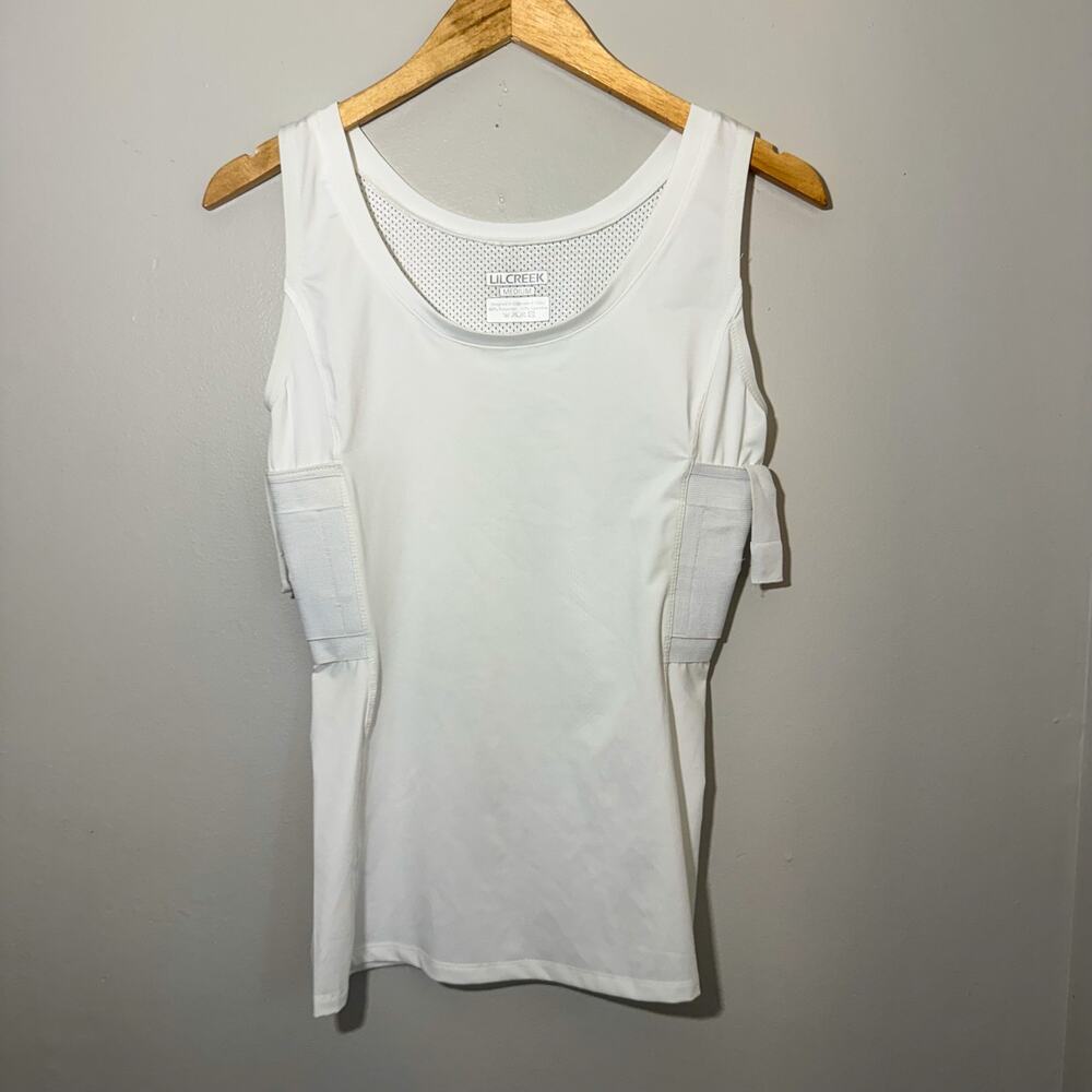 Lilcreek Concealed Carry Tank Top White Holster Shirt Tactical Spandex Medium